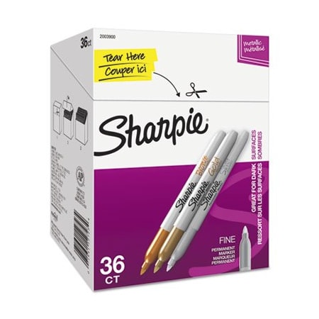 Sanford Permanent Marker, Assorted, Fine Tip, 36 PK 2003900